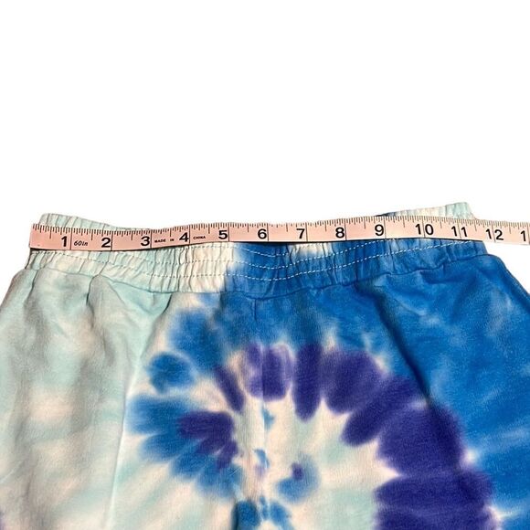 Girls Outfit Size L/M Blue Tie Dye Long Sleeve Shirt Shorts Set KIDBOX NEW - Picture 15 of 16